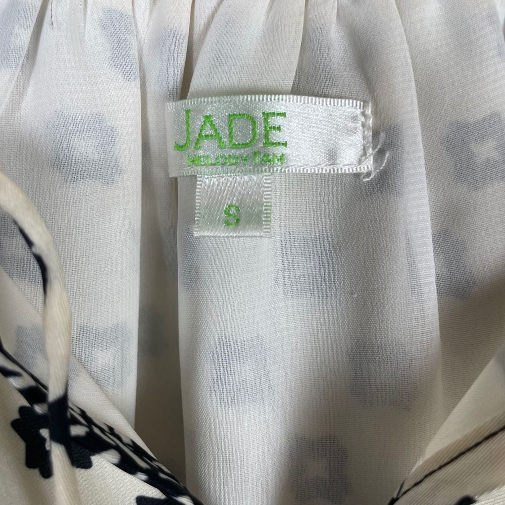Jade Melody Tam Women Small Boho Tropical Floral Geometric Tassel Mini Dress‎ - Picture 2 of 7